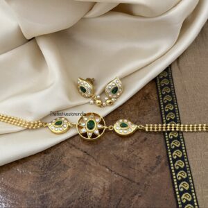 Jadau Kundan mango Sun choker set