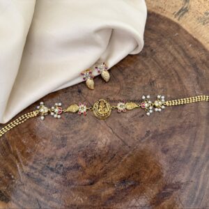 Jadau mango lakshmi choker set
