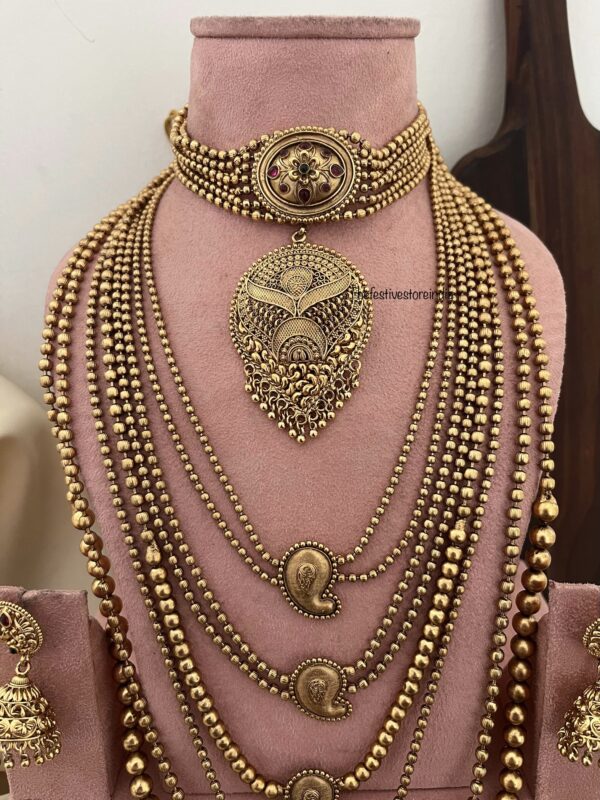 Rashmika Mandanna inspired Bridal set | Temple Jewelry