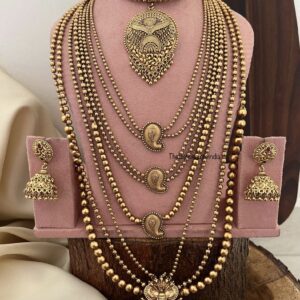 Rashmika Mandanna inspired Bridal set | Temple Jewelry