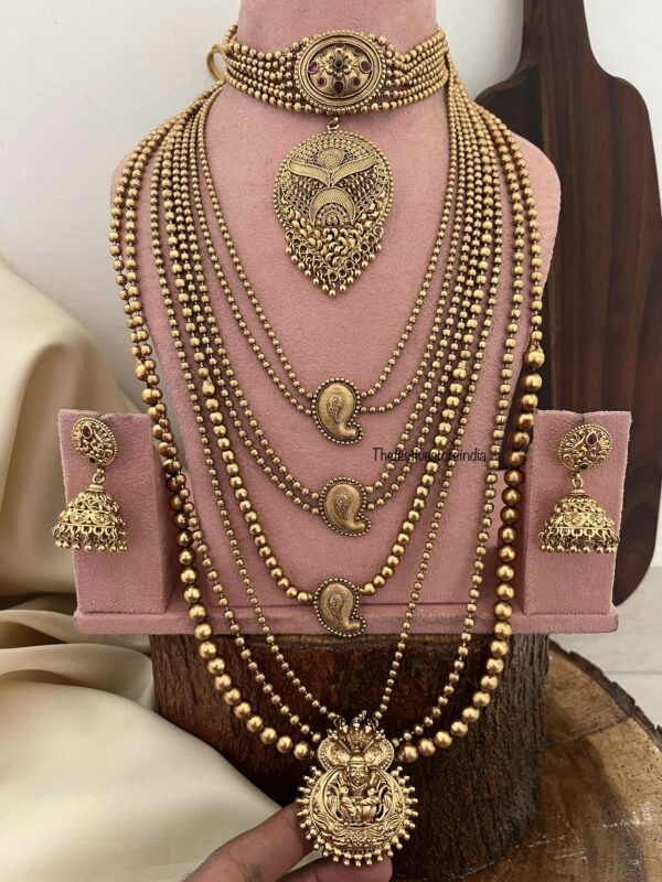 Rashmika Mandanna inspired Bridal set | Temple Jewelry