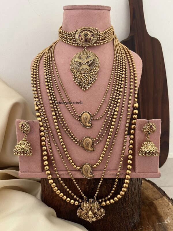 Rashmika Mandanna inspired Bridal set | Temple Jewelry