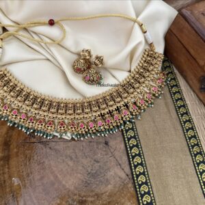 Lakshmi gold choker set | Temple jewelry