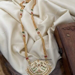 80cms Classic Micro gold pendant with gundumala