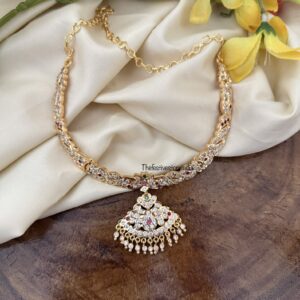 Gatti white stones panchaloha / Impon attigai