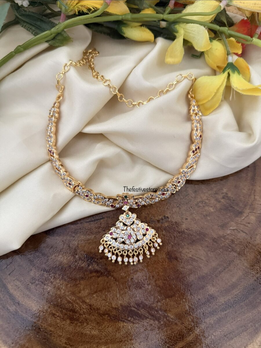 Gatti white stones panchaloha / Impon attigai