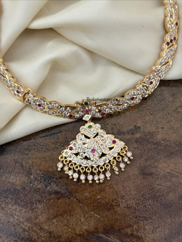 Gatti white stones panchaloha / Impon attigai