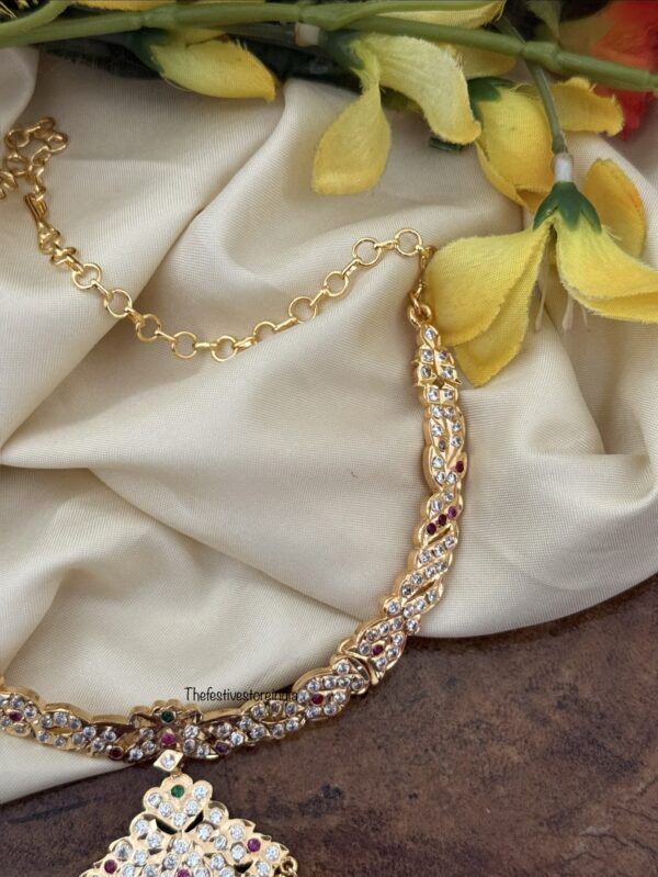 Gatti white stones panchaloha / Impon attigai