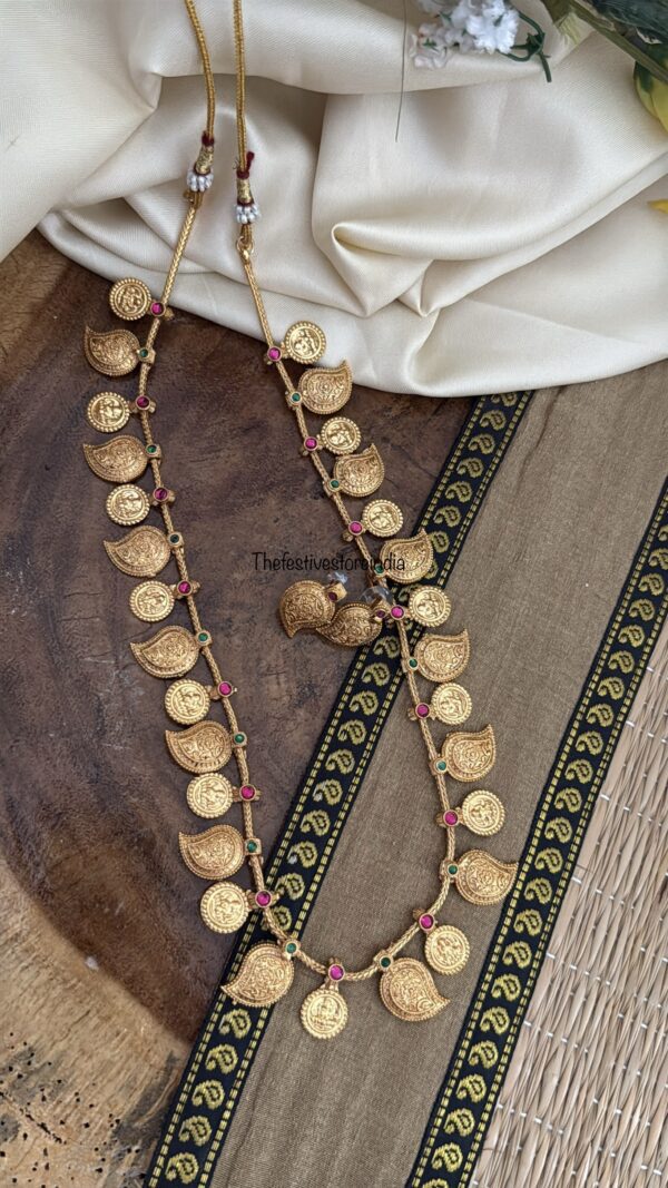 Budgeted Mango Lakshmi haaram set