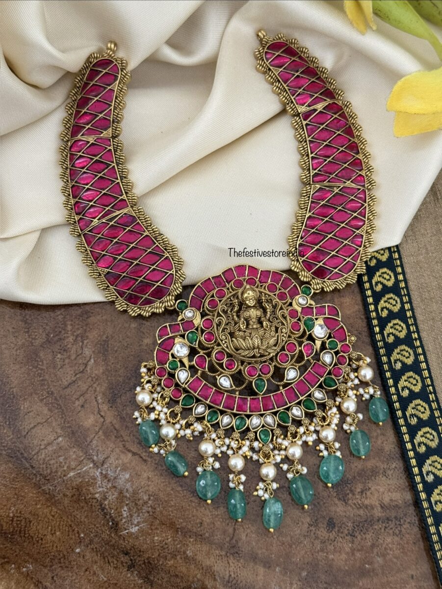 Jadau Lakshmi knit kanti