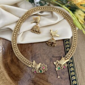 Overall Bird necklace set | Worn around the neck