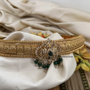 Non idol green drops pendent hipbelt | Bridal | Bridesmaid