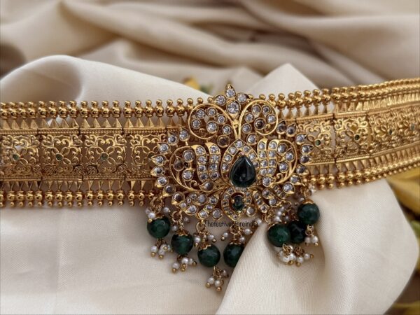 Non idol green drops pendent hipbelt | Bridal | Bridesmaid