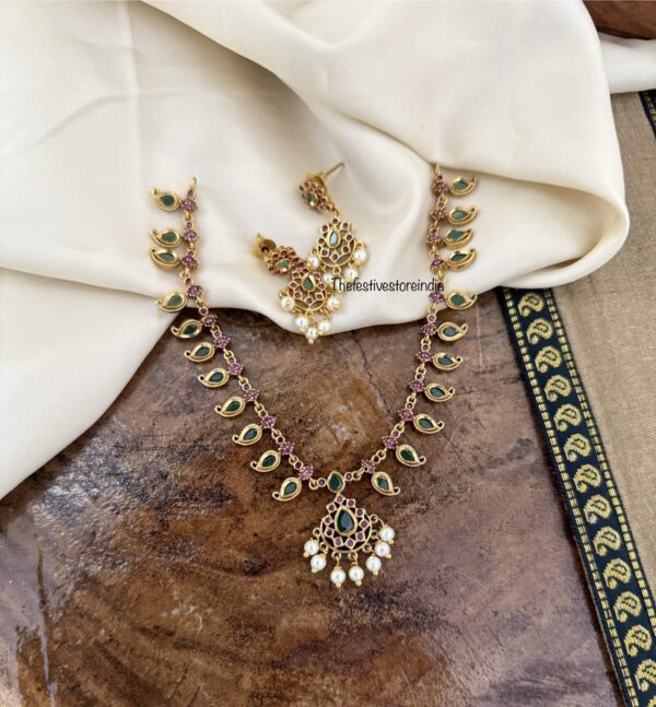 Kids friendly Kerala palakka necklace set