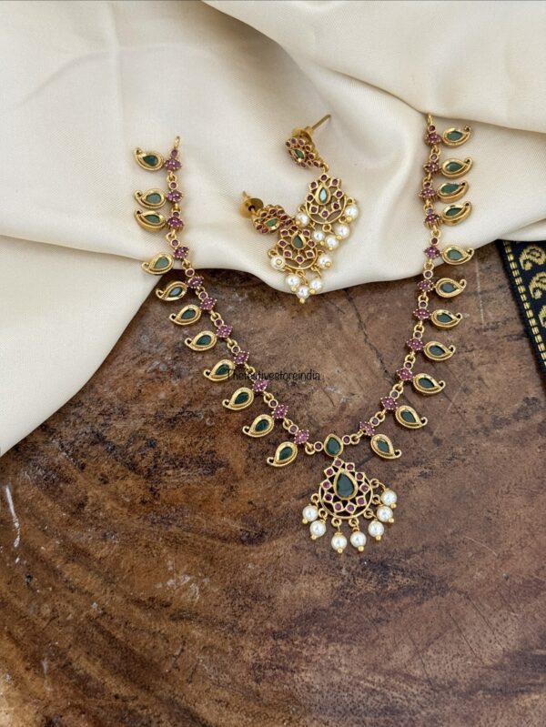 Kids friendly Kerala palakka necklace set