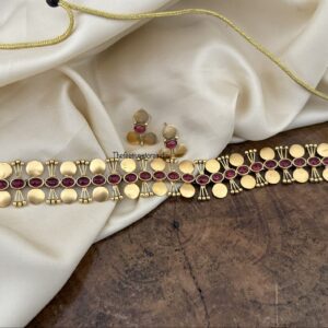 Non idol kaasu Red stone choker set