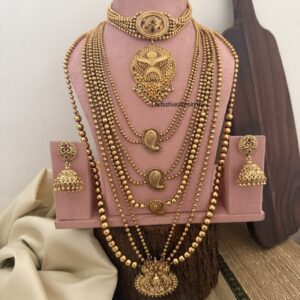 Rashmika Mandanna inspired Bridal set | Temple Jewelry