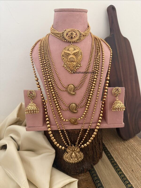 Rashmika Mandanna inspired Bridal set | Temple Jewelry