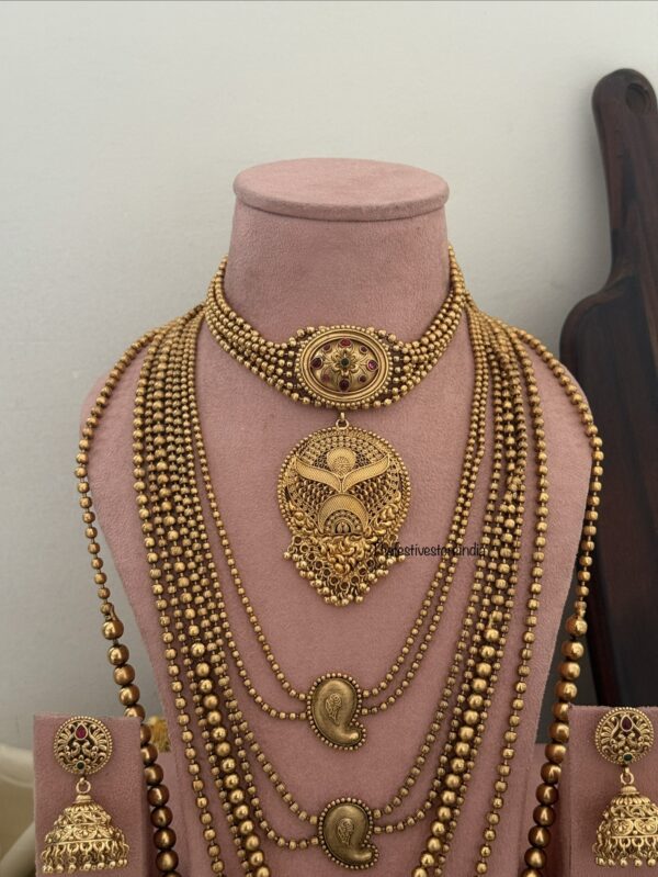 Rashmika Mandanna inspired Bridal set | Temple Jewelry