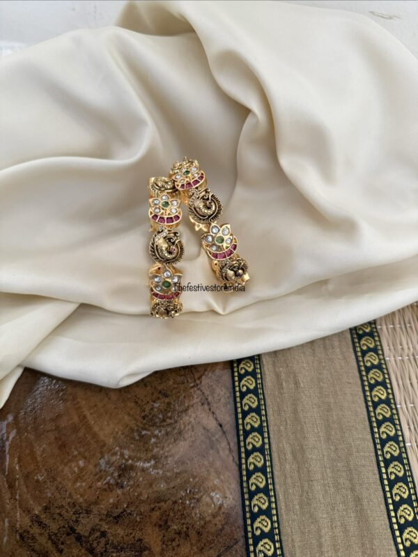 Set of 2 Navilu kemp bangles| Bridal | Bridesmaid