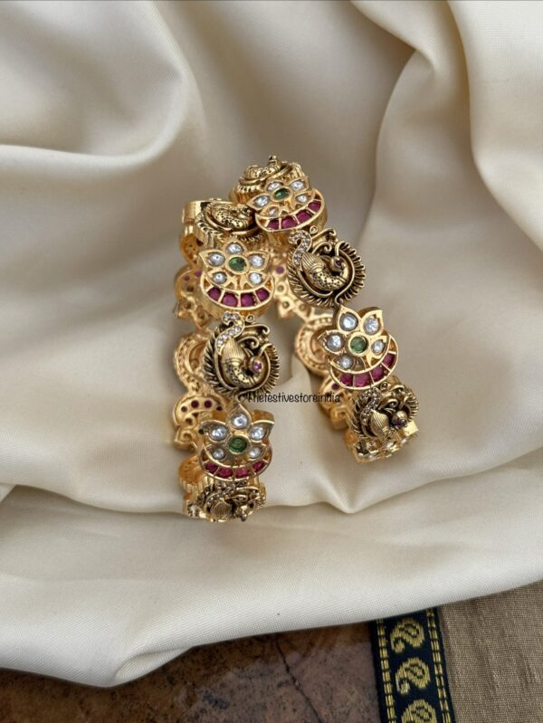 Set of 2 Navilu kemp bangles| Bridal | Bridesmaid