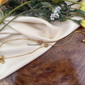 Simple Kemp motif Anklet / Kaal gejje