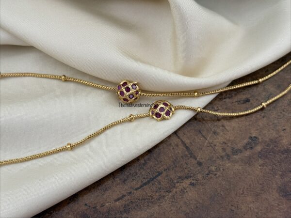 Simple Kemp motif Anklet / Kaal gejje