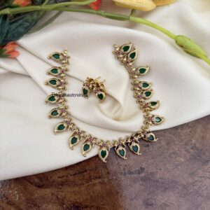 Antique polish palakka necklace set | Kerala style