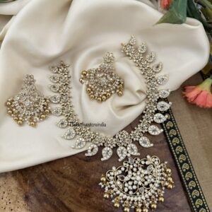 Premium all white Mango / Manga necklace set