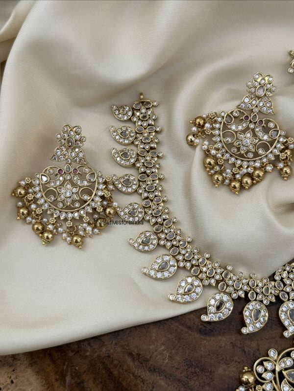 Premium all white Mango / Manga necklace set