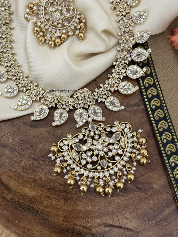 Premium all white Mango / Manga necklace set