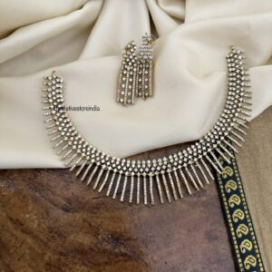 Spike diamonds necklace set