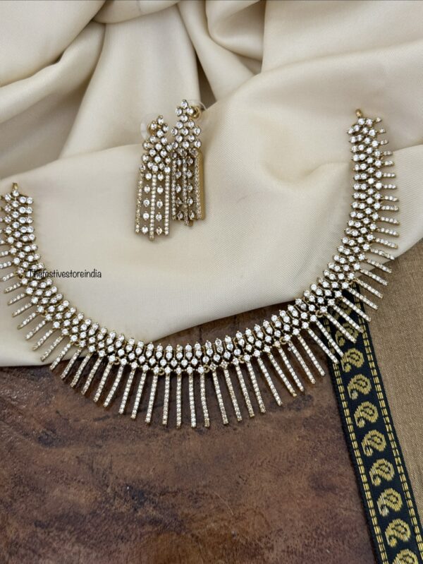 Spike diamonds necklace set