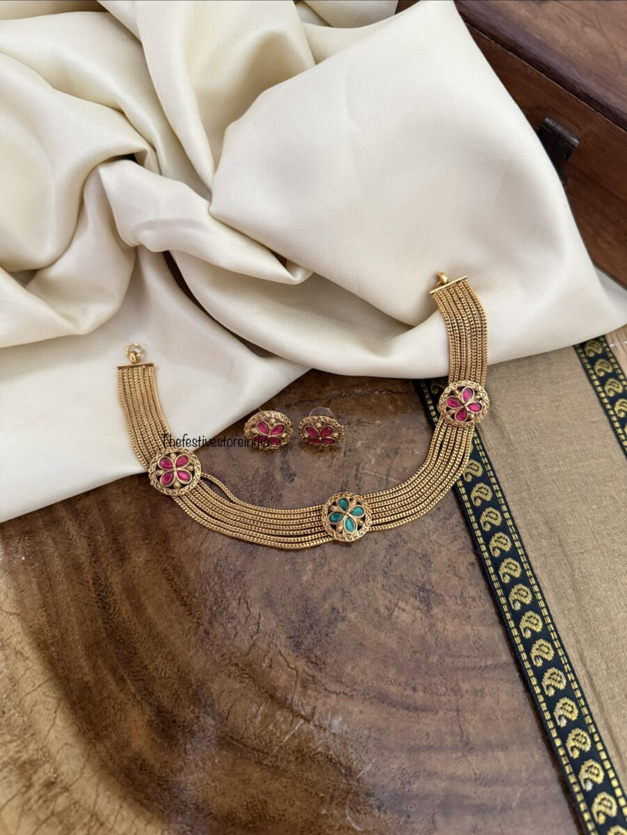 Budgeted layers necklace set