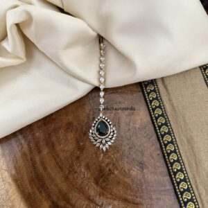 CZ Emerald stone maangtikka