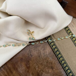 Leafy kids friendly necklace set - Mint