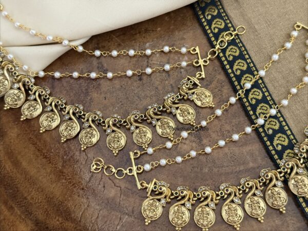 Lakshmi kaasu pearls ear chain | maatil | Bridal | Champasaralu