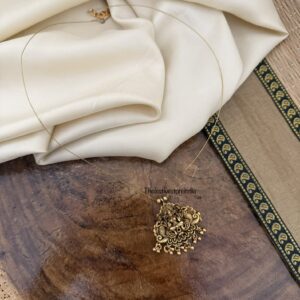 Antique Lakshmi pendant invisible chain