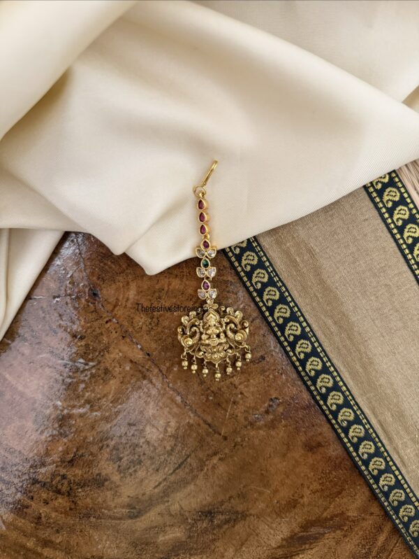 Lakshmi gold drops maangtikka