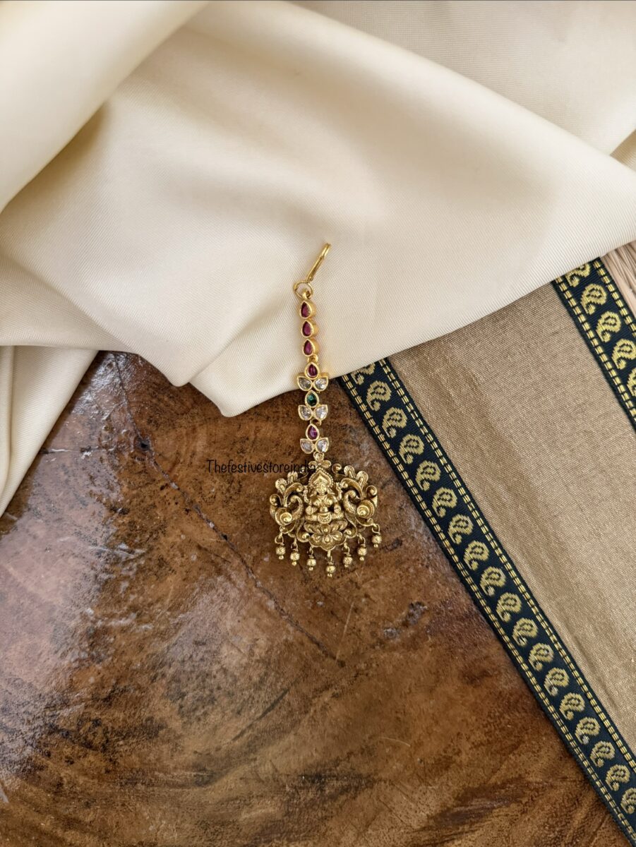Lakshmi gold drops maangtikka