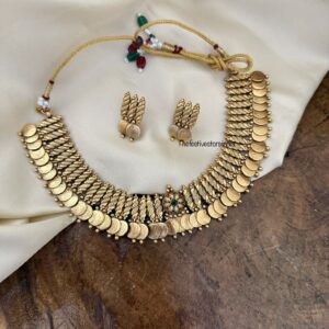 Classic lakshmi gold necklace set