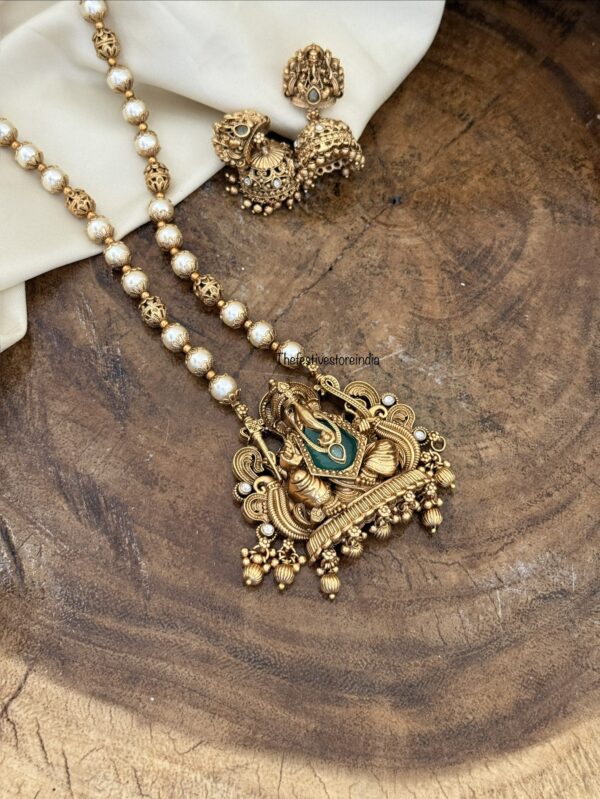 Pearls Ganesha haaram set