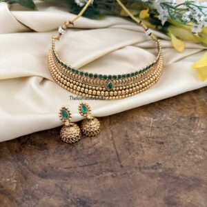 Vajratik set - Green stone