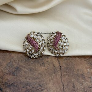 Classic CZ studs - Red