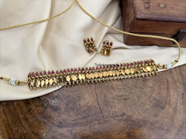 Antique polish Elakkathali choker set | Kerala style