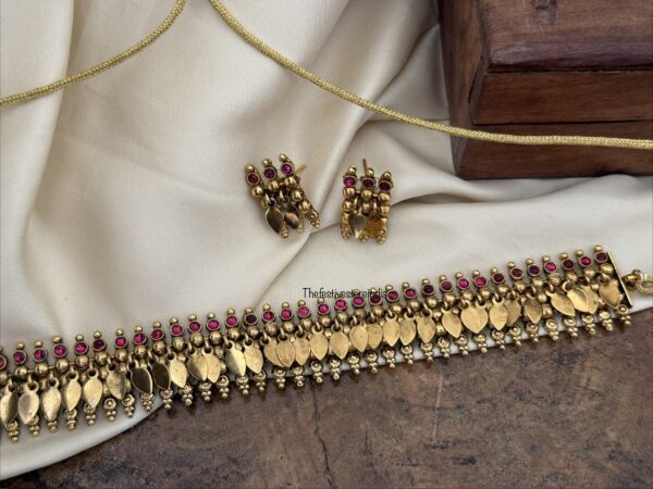Antique polish Elakkathali choker set | Kerala style