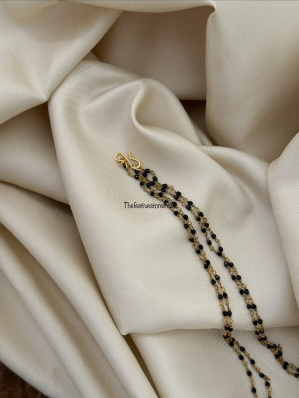 Jadau pendant mangalsutra chain - 41cms