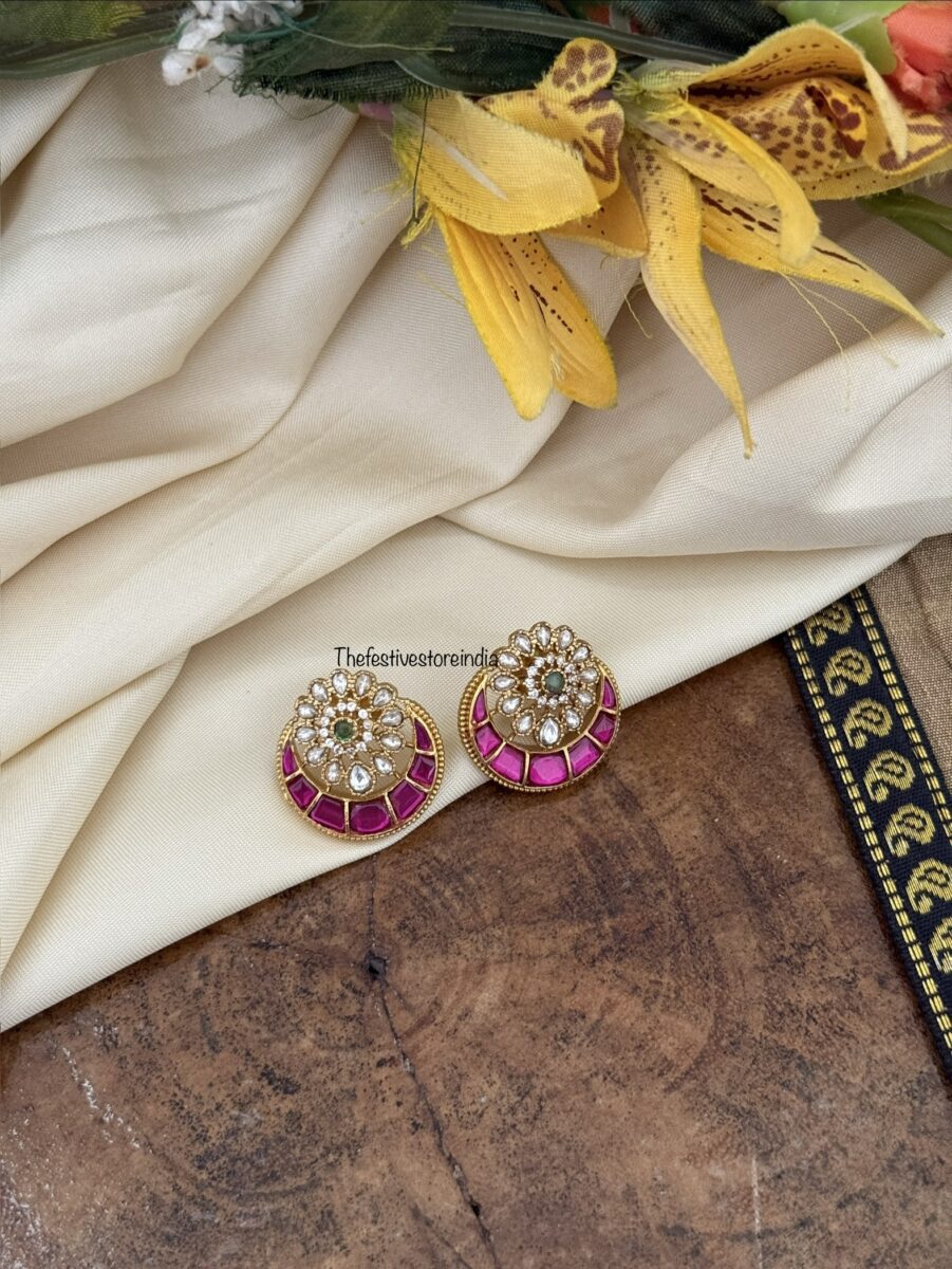 Jadau studs | Simple