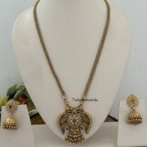 Budgeted Gandaberunda pendant haaram set