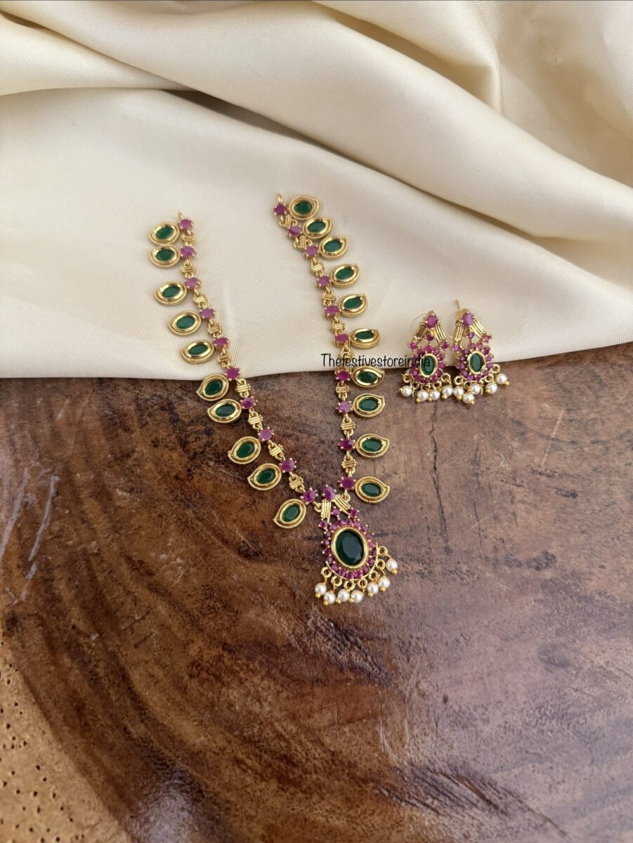 Kids friendly palakka necklace set | Kerala style